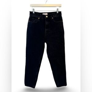 Zara Midnight Black Straight Leg Jeans